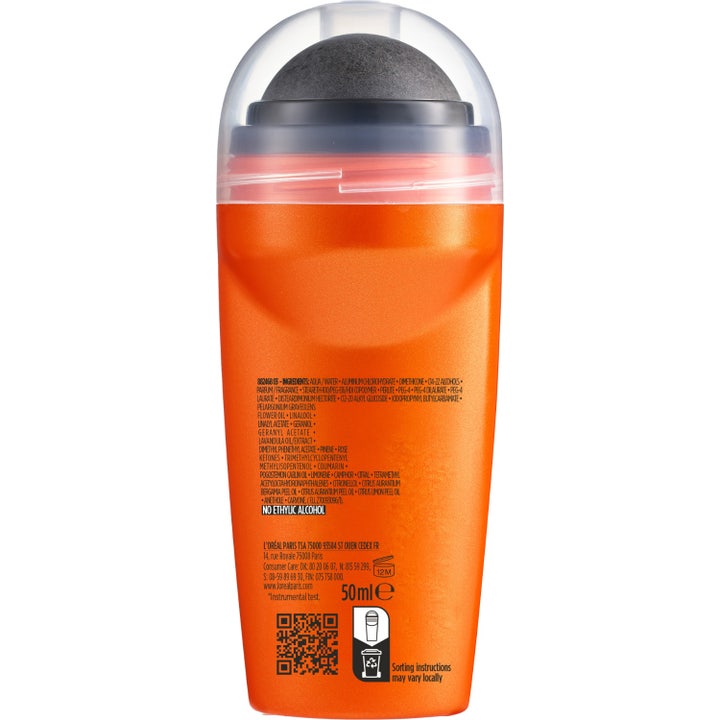 L'Oréal Paris Men Expert Thermic Resist 50 ml roll-on deodorantti antaa 48h lämpösuojan kahdessa oranssissa pullossa