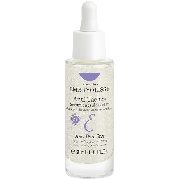 Embryolisse Anti-Dark Spot Brightening Serum 30 ml kirkastava seerumi läpinäkyvässä pipettipullossa