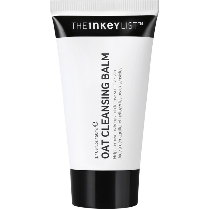 The Inkey List Oat Cleansing Balm 50 ml rauhoittava puhdistusvoide valkoisessa tuubissa mustalla korkilla