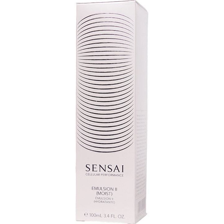 Sensai Cellular Performance Emulsion II Moist 100 ml kosteuttava kasvovoide valkoisessa aaltokuvioisessa pakkauksessa