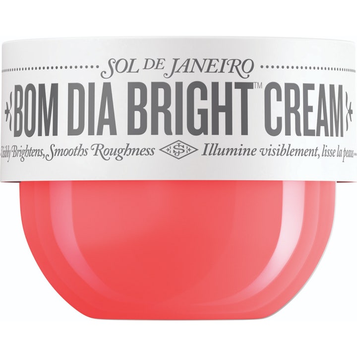Sol de Janeiro Bom Dia Bright Cream 75 ml heleyttävä vartalovoide oranssinpunaisessa purkissa valkoisella kannella