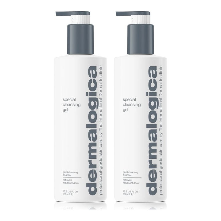 Dermalogica Special Cleansing Gel 500 ml hellävarainen puhdistusgeeli kaksi valkoista pumppupulloa