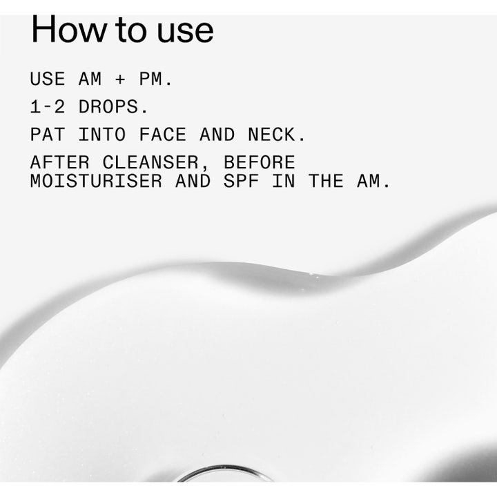 The INKEY List PHA Toner 100 ml kuoriva kasvovesi ja How to use -käyttöohjeet valkoisella pohjalla.