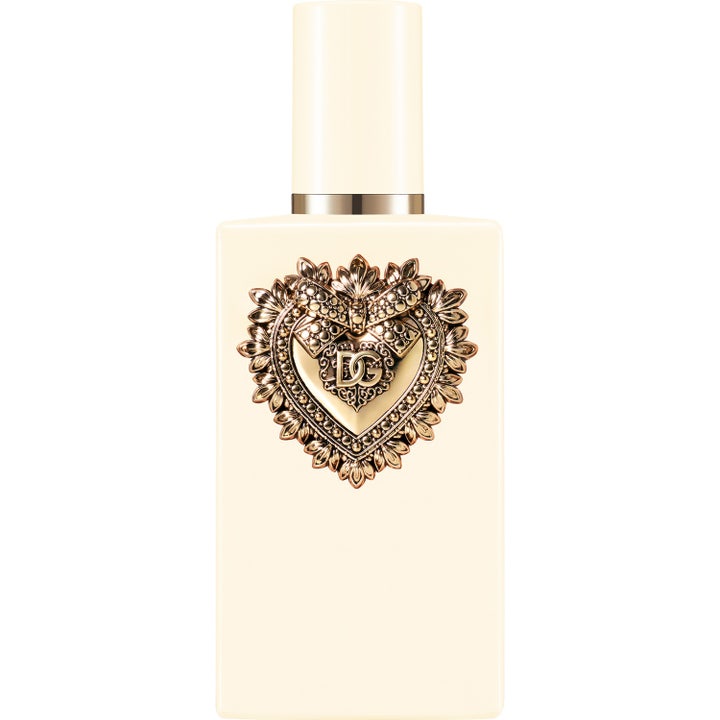 Dolce & Gabbana Devotion EdP Intense 100 ml hajuvesi vaaleassa lasipullossa kultaisella sydänkoristeella