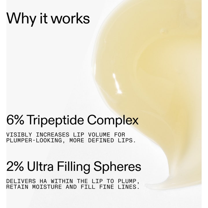 The INKEY List Tripeptide Plumping Lip Balm 10 ml täyteläistävä huulivoide, jossa on 6 % tripeptidikompleksia ja geelikoostumus.