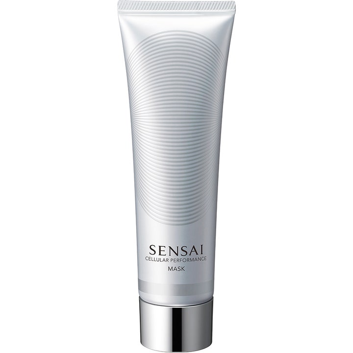 Sensai Cellular Performance Mask 100 ml syväkosteuttava kasvonaamio helmiäisvalkoisessa tuubissa jossa on hopeinen korkki