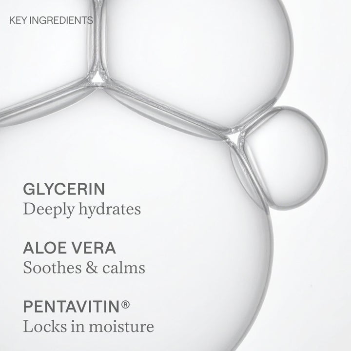 Jorgobé Glycerin Hydra Cleanser 200 ml puhdistustuote korostaa glyseriiniä ja aloe veraa kirkkaiden kuplien keskellä