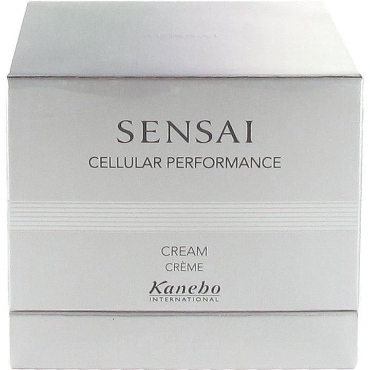 Sensai Cellular Performance Cream 180 ml uudistava niasiiniamidia sisältävä yövoide hopeanvärisessä pakkauksessa