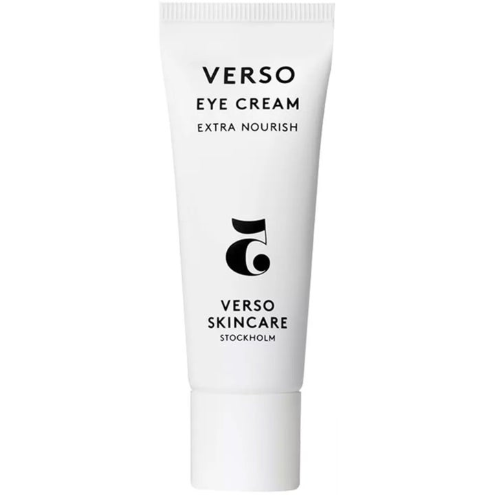 Verso Eye Cream Extra Nourish 20 ml ravitseva silmänympärysvoide valkoisessa tuubissa mustalla logolla
