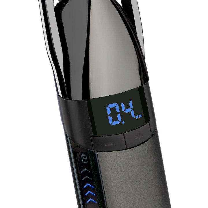 BaByliss Super-X Metal Stubble Trimmer S991E 1 kpl partatrimmeri digitaalisella 0,4 mm pituusnäytöllä ja painikkeilla