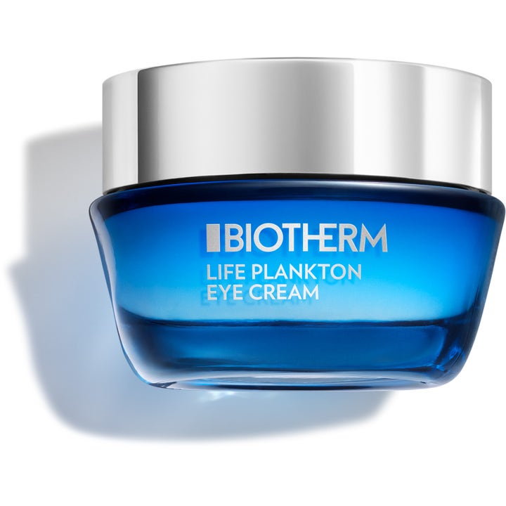 Biotherm Life Plankton Eye Cream 15 ml uudistava silmänympärysvoide sinisessä lasipurkissa hopeisella korkilla