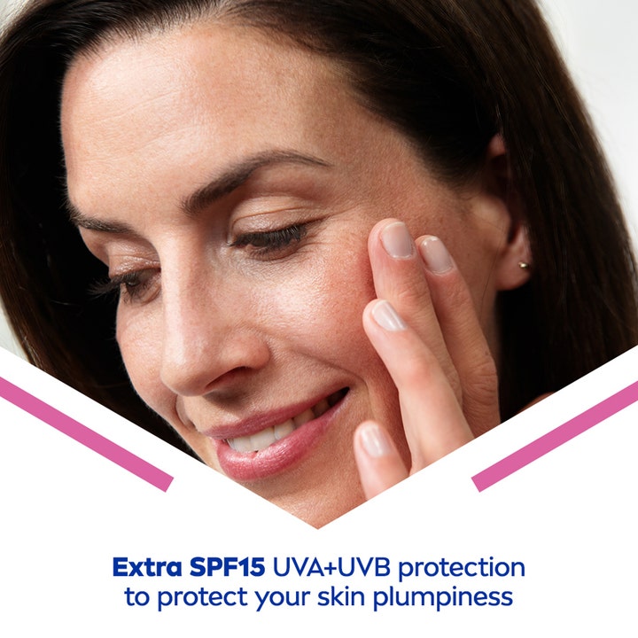 NIVEA Cellular Expert Filler 50 ml SPF 15 päivävoide antaa iholle täyteläisyyttä ja suojaa auringolta.