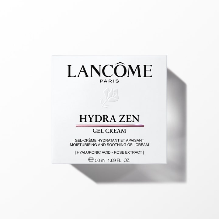 Lancôme Advanced Hydrazen Gel Cream 50 ml kosteuttava kasvovoide valkoisessa pakkauksessa jossa on ruusu-uutetta.