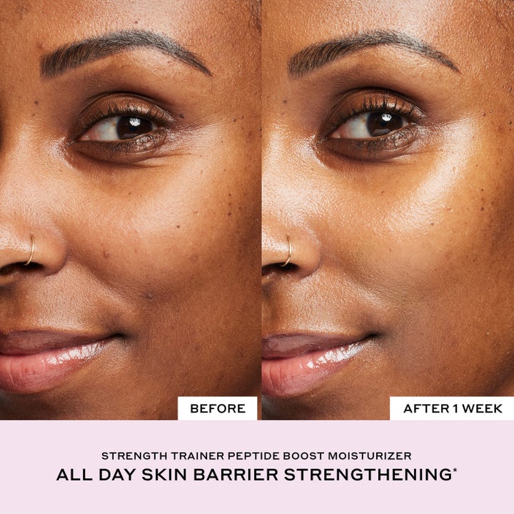 Ole Henriksen Strength Trainer Peptide Boost Moisturizer 50 ml kasvovoide antaa sileämmän ihon viikon käytön jälkeen.