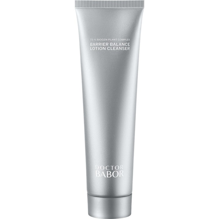 Doctor Babor Barrier Balance Lotion Cleanser tasapainottava kasvojen puhdistusaine hopeanvärisessä tuubissa.