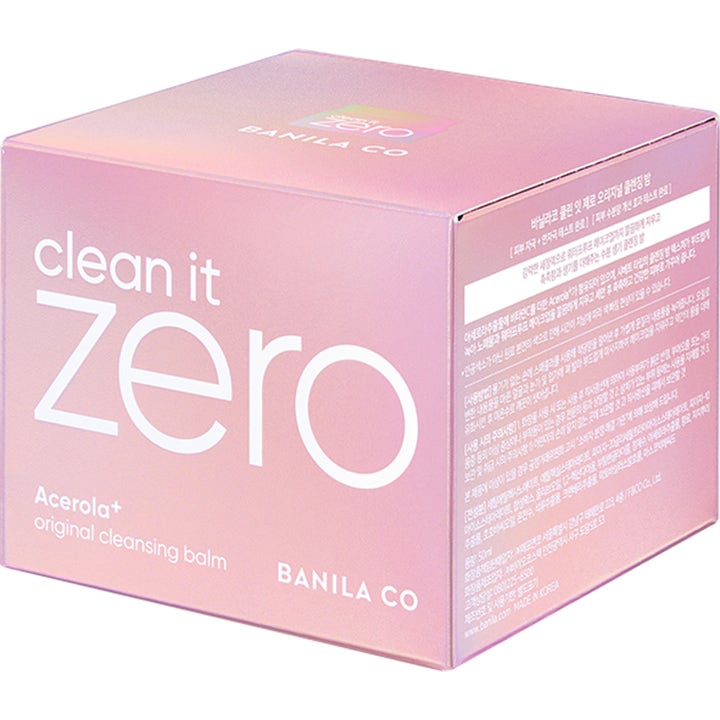 Banila Co Clean It Zero Cleansing Balm 50 ml puhdistusvoide vaaleanpunaisessa pahvipakkauksessa.