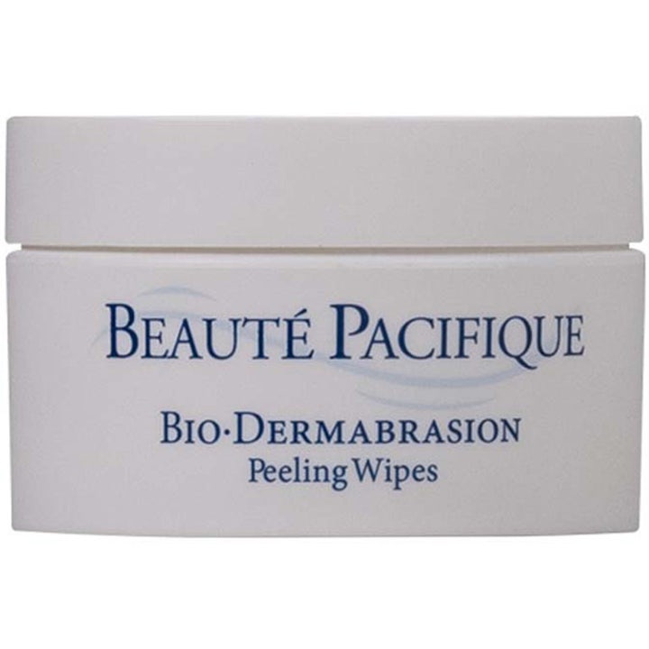 Beauté Pacifique Bio-Dermabrasion Peeling Wipes 30 kpl kirkastavat kuorintaliinat valkoisessa muovipurkissa
