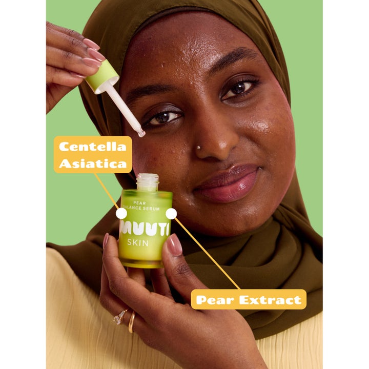 Smuuti Skin Pear Balance Serum 30 ml tasapainottava kasvoseerumi sisältää Centella Asiaticaa ja päärynäuutetta.