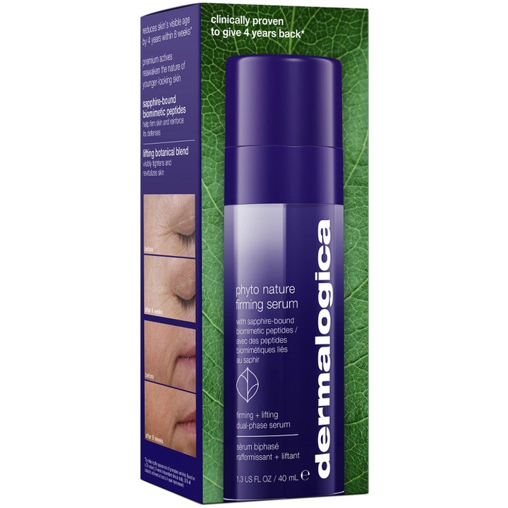 Dermalogica AGE smart Phyto-Nature Firming Serum 40 ml kiinteyttävä seerumi ja pakkaus lehtikuviolla
