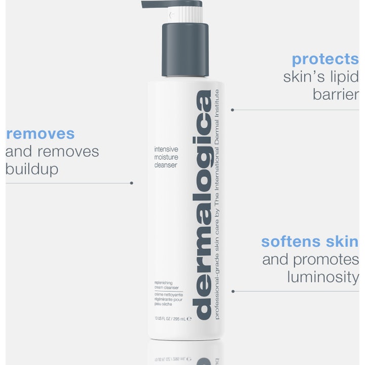Dermalogica Intensive Moisture Cleanser 295 ml syväkosteuttava puhdistustuote, jossa on kermainen valkoinen koostumus