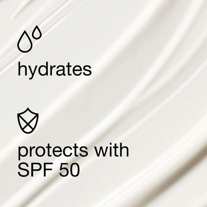 Clinique For Men Daily Hydrator 75 ml kosteuttava päivävoide jonka valkoinen koostumus kosteuttaa ja suojaa SPF 50 suojalla