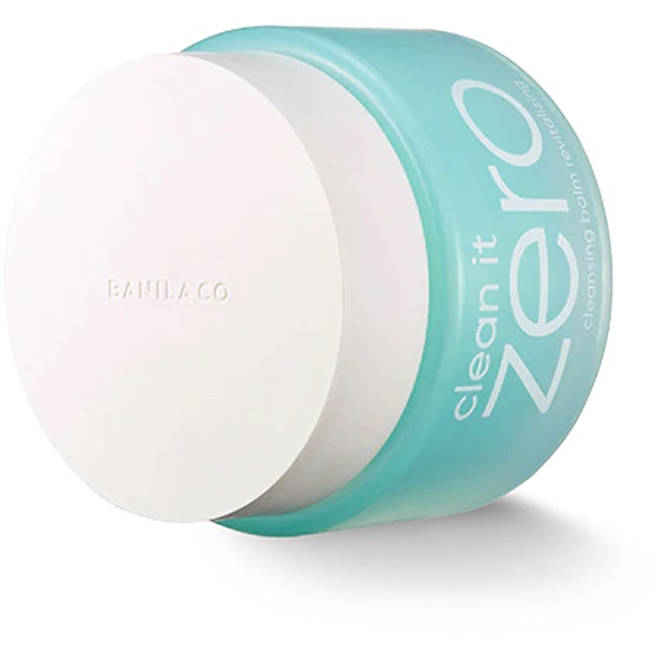 Banila Co Clean It Zero Cleansing Balm Revitalizing 100 ml elvyttävä puhdistusbalmi turkoosissa purkissa.