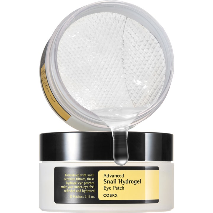 COSRX Advanced Snail Hydrogel Eye Patches 60 kpl kosteuttava geelinaamio silmänympäryksille valuvalla seerumilla
