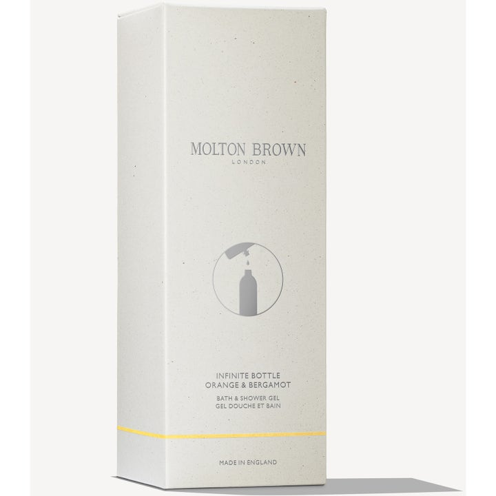 Molton Brown Orange & Bergamot Infinite Bath & Shower Gel 400 ml virkistävä suihkugeeli vaaleassa pahvipakkauksessa