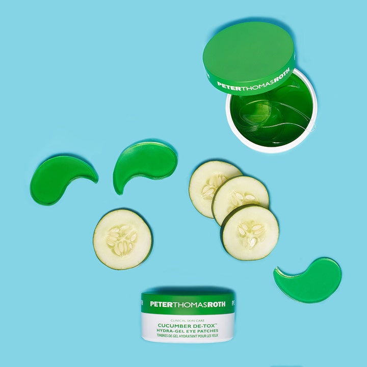 Peter Thomas Roth Cucumber De-Tox Hydra Gel Eye Patches 60 kpl kosteuttavat silmänympäryslaput ja tuoreet kurkkuviipaleet