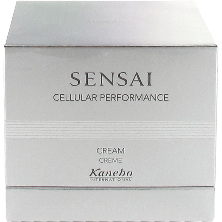 Sensai Cellular Performance Cream 40 ml kosteuttava kasvovoide hopeanvärisessä Kanebo-pakkauksessa.