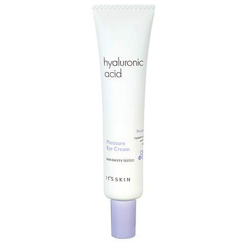 It'S SKIN Hyaluronic Acid Moisture Eye Cream 25 ml kosteuttava silmänympärysvoide valkoisessa tuubissa lilalla korkilla.