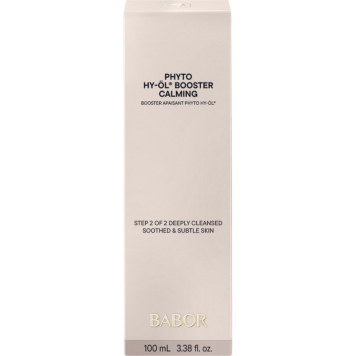 Babor Phyto HY-ÖL Booster Calming 100 ml rauhoittava kasvojen puhdistusaine beigessä kartonkipakkauksessa