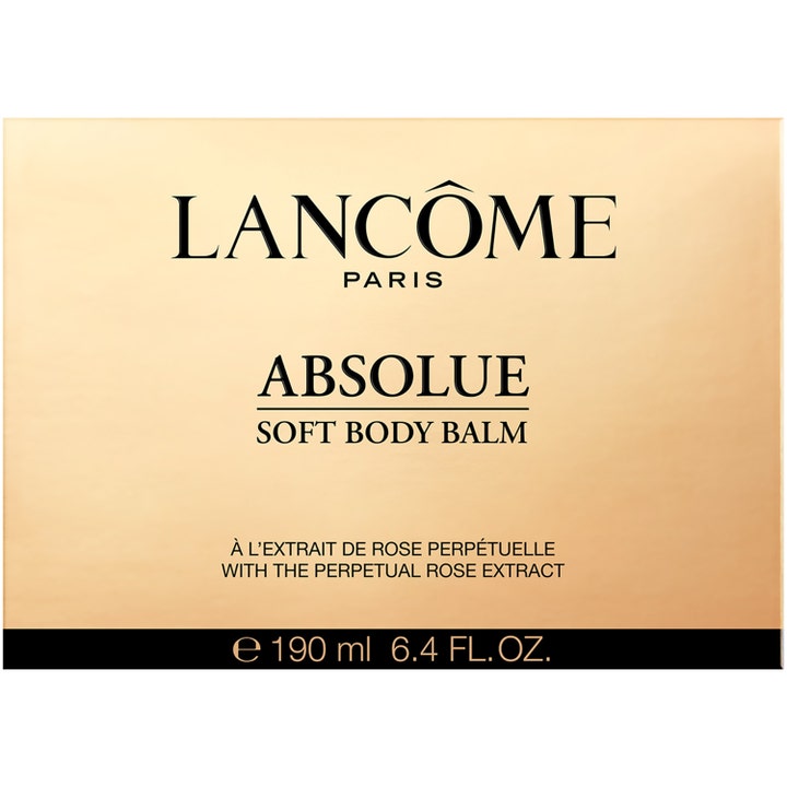 Lancôme Absolue Soft Body Balm 190 ml ravitseva vartalovoide ruusu-uutteella kultaisessa pakkauksessa