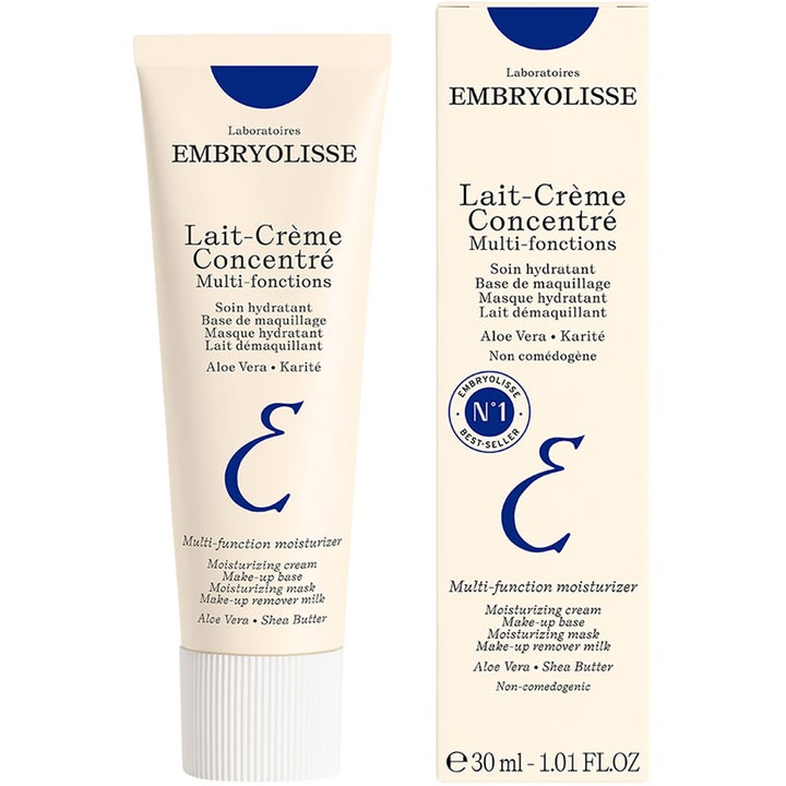 Embryolisse Lait-Crème Concentré 30 ml kosteuttava kasvovoide valkoisessa tuubissa ja pahvipakkauksessa.