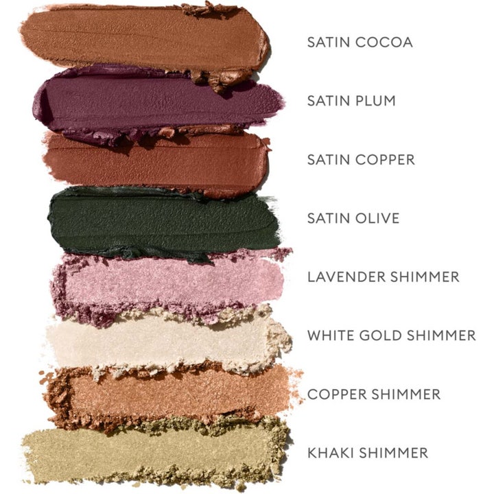 Satin And Shimmer Duet Eyeshadow Satin Olive And Khaki Shimmer