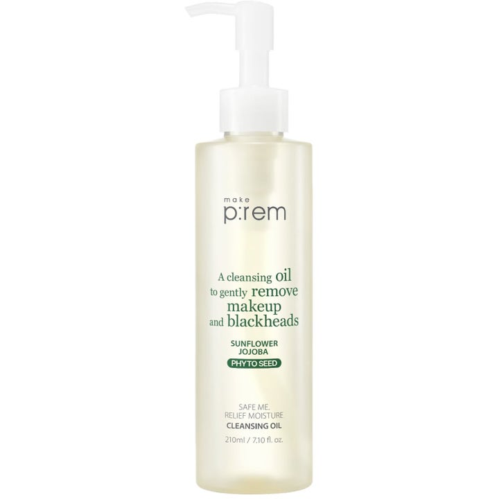 Make p:rem Safe me. Relief moisture cleansing oil 210 ml puhdistusöljy vaaleankeltaisessa pumppupullossa.