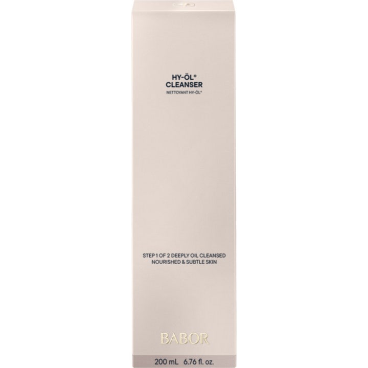 Babor HY-ÖL Cleanser 200 ml syväpuhdistava puhdistusöljy vaaleassa pakkauksessa puhdistaa ja ravitsee ihoa