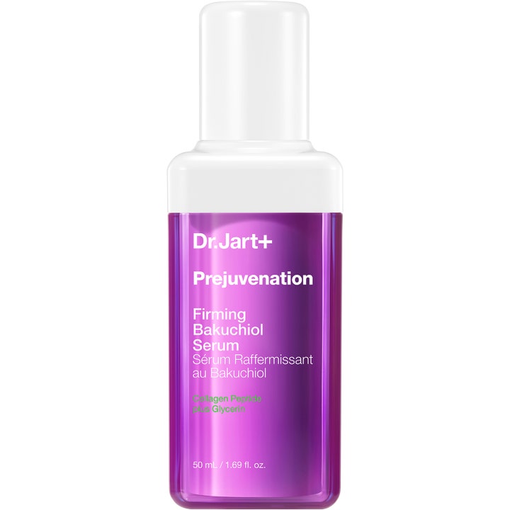 Dr. Jart+ Prejuvenation Firming Bakuchiol Serum 50 ml kiinteyttävä seerumi kirkkaan violetissa pumppupullossa