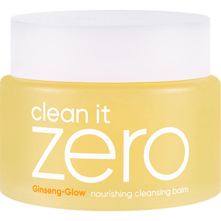 Banila Co Clean It Zero Ginseng-Glow 100 ml ravitseva puhdistusvoide keltaisessa purkissa valkoisella kannella