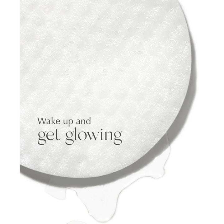 Exuviance SkinRise Morning Glow 36 kpl heleyttävä seerumilappu antaa hehkua ja sisältää tekstin Wake up and get glowing