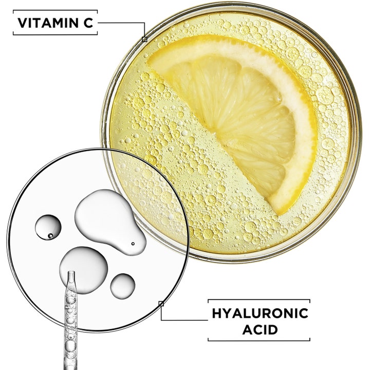 Garnier Vitamin C Sheet Mask 28 g kirkastava kangasnaamio jossa sitruunaviipale ja hyaluronihappopisaroita