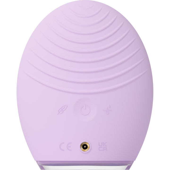 FOREO LUNA 4 Sensitive Skin Purple 1 kpl syväpuhdistava kasvojenpuhdistuslaite, jossa on violetti aaltomainen pinta.