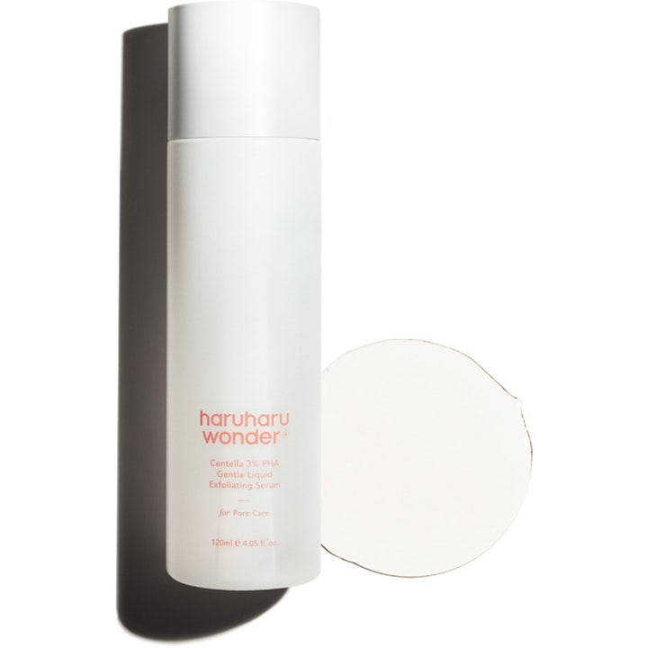haruharu wonder Centella 3% PHA Gentle Liquid Exfoliating Serum 120 ml kuoriva seerumi valkoisessa pullossa