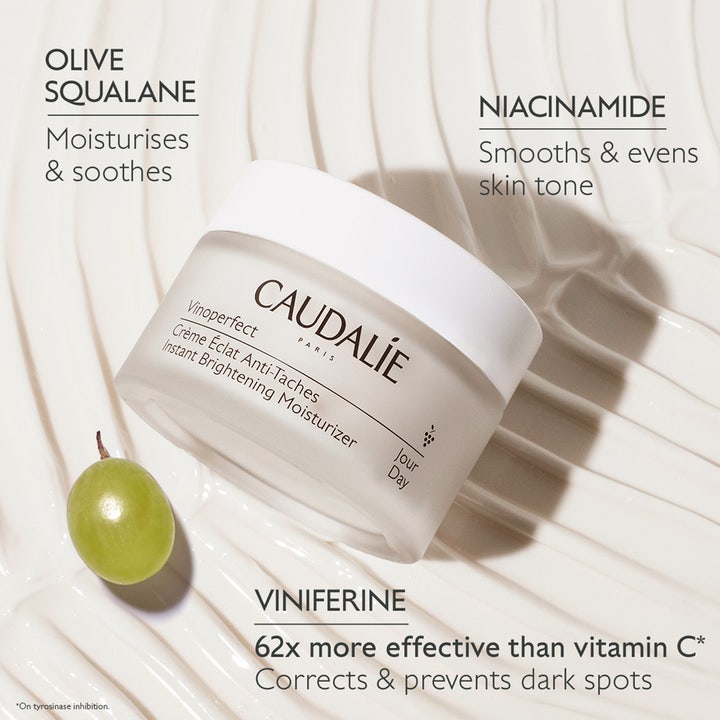 Caudalie Vinoperfect Instant Brightening Moisturizer 50 ml kirkastava päivävoide niasiiniamidilla ja viinirypäleellä
