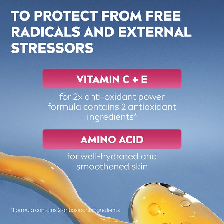 NIVEA Cellular Expert Filler Vitamin C 30 ml seerumi sisältää C-vitamiinia ja aminohappoja heleyttäen ihoa