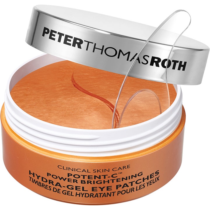 Peter Thomas Roth Potent-C Brightening Hydra-Gel Eye Patches 60 kpl kirkastavat silmänympäryslaput oranssissa purkissa