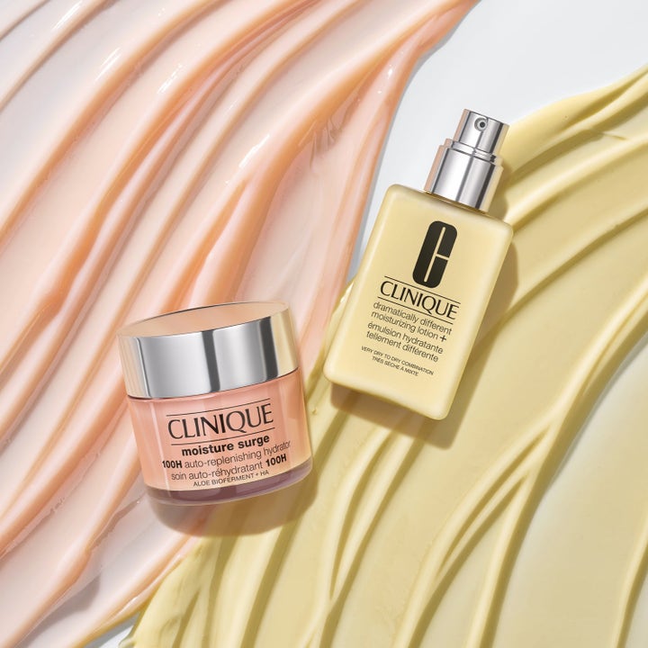 Clinique Dramatically Different Moisturizing Lotion 125 ml kosteuttava voide ja Moisture Surge -geeli