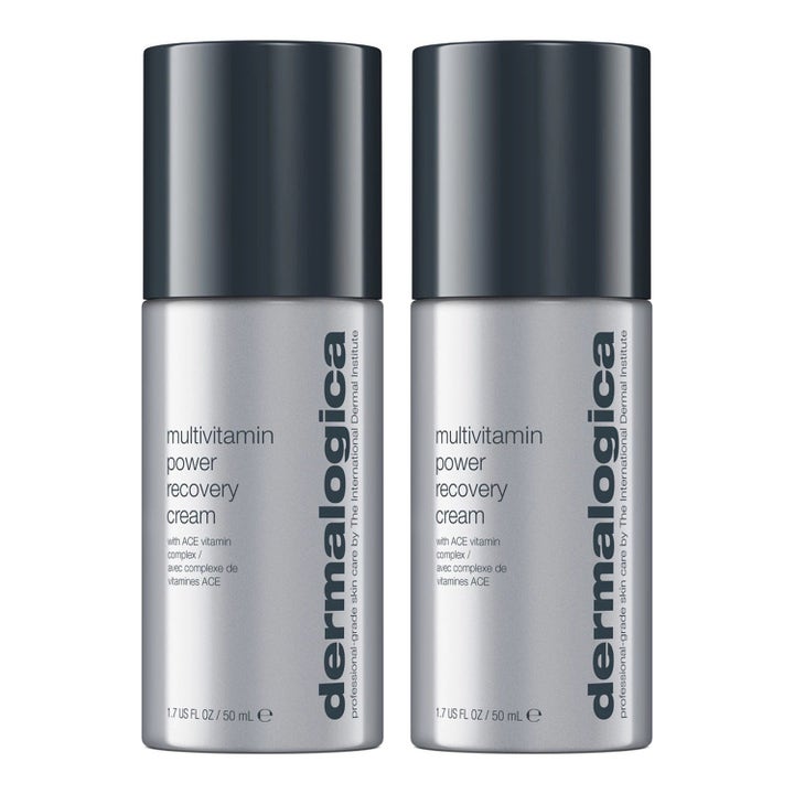 Dermalogica Multivitamin Power Recovery Cream 2 x 50 ml elvyttävä kasvovoide harmaissa pumppupulloissa