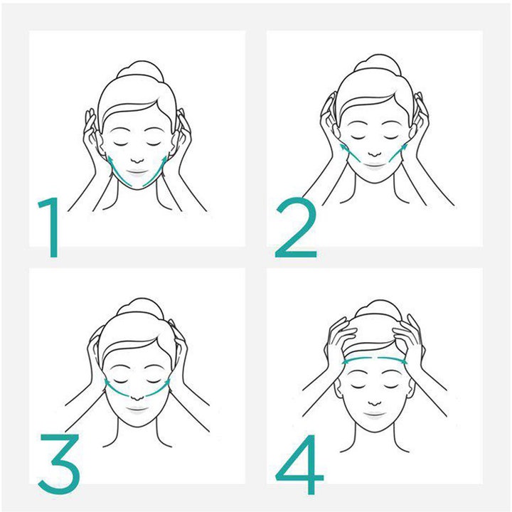 Clarins Cryo-Flash Cream-Mask 75 ml viilentävä kasvonaamio ja nelivaiheinen kuvallinen hierontaohje kasvoille.