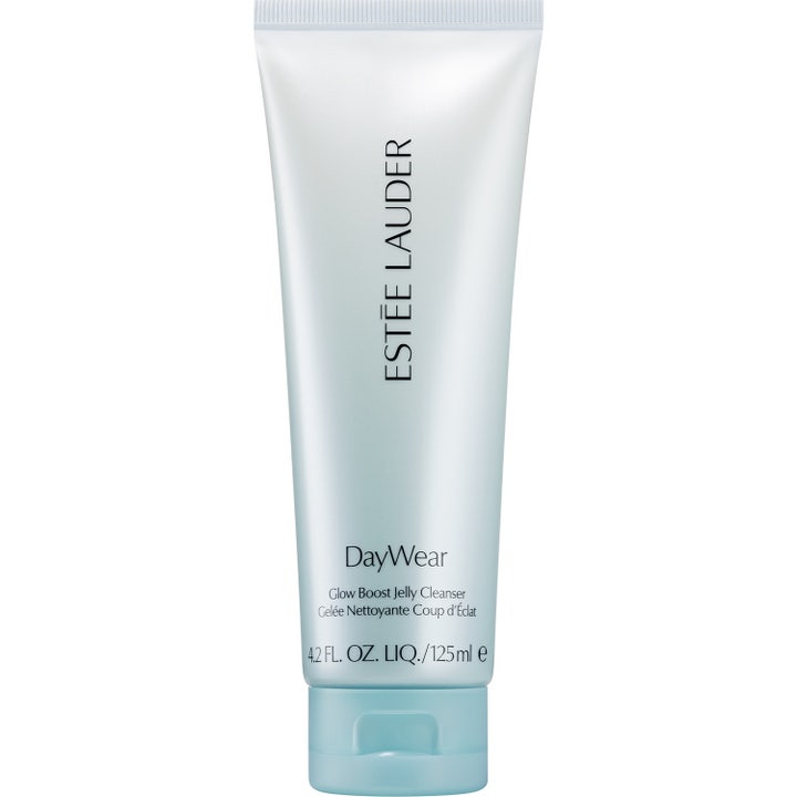 Estée Lauder DayWear Glow Boost Jelly Cleanser 125 ml heleyttävä puhdistusgeeli vaaleansinisessä tuubissa